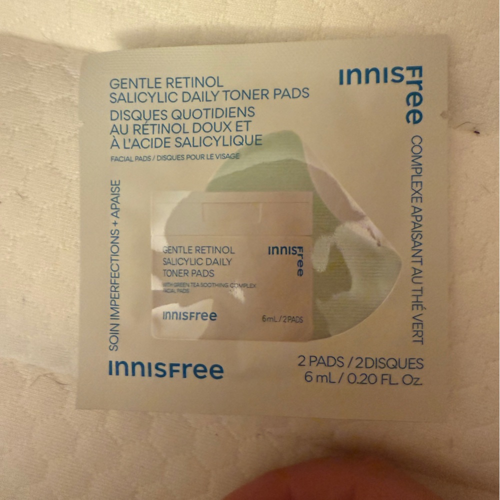 💙 4/$20 Innisfree Gentle Retinol Toner Pads 2Ct